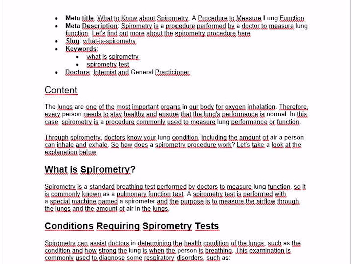 Spirometry