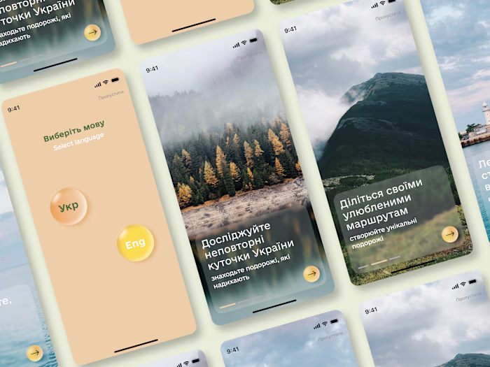 Ukraine for You | Travel App UX/UI Design