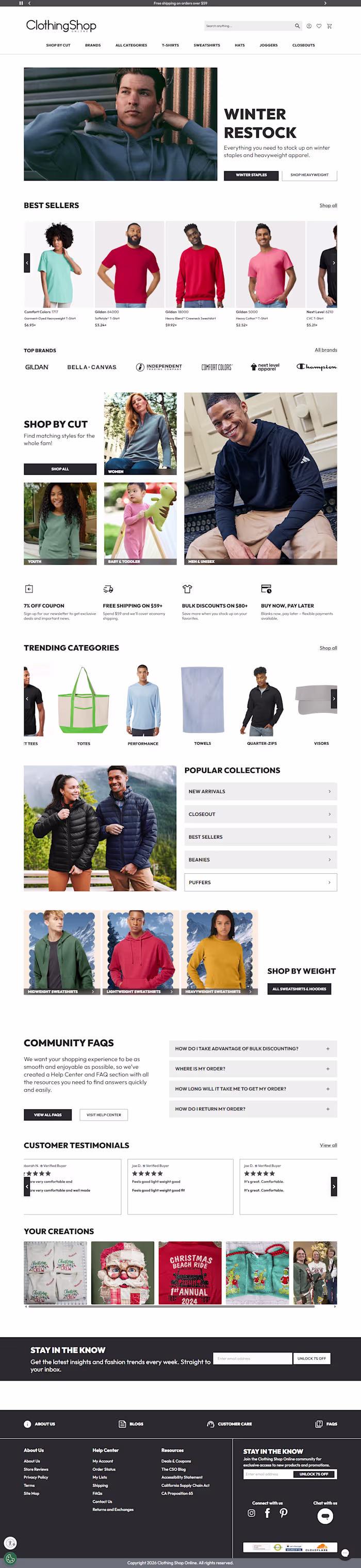 Overview
ClothingShop Online is a wholesale