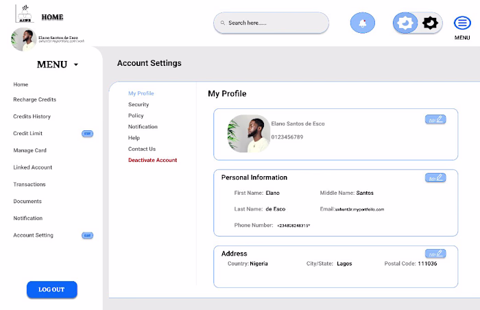 SETTINGS | Behance