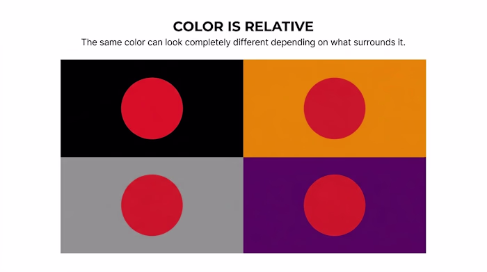 Color and contrast control visual