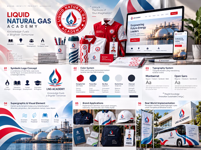 LNG Academy – Logo Design & Visual Identity