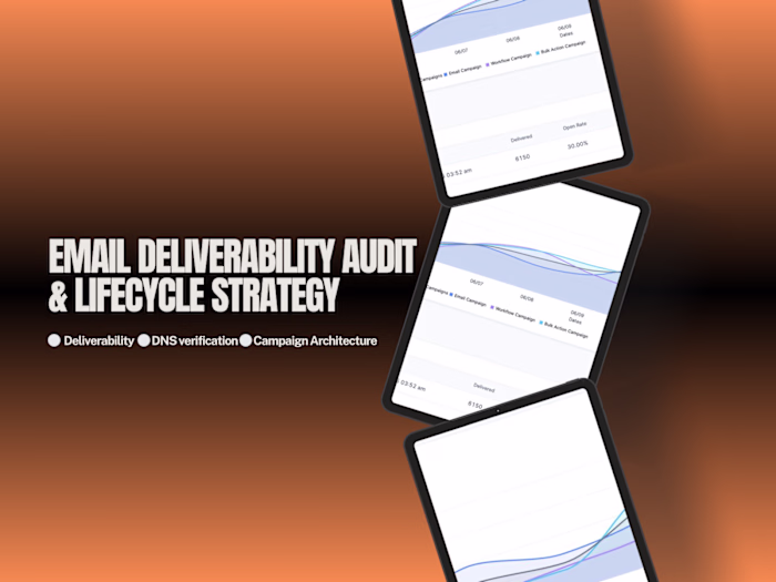 Email Deliverability Audit & Lifecycle Strategy