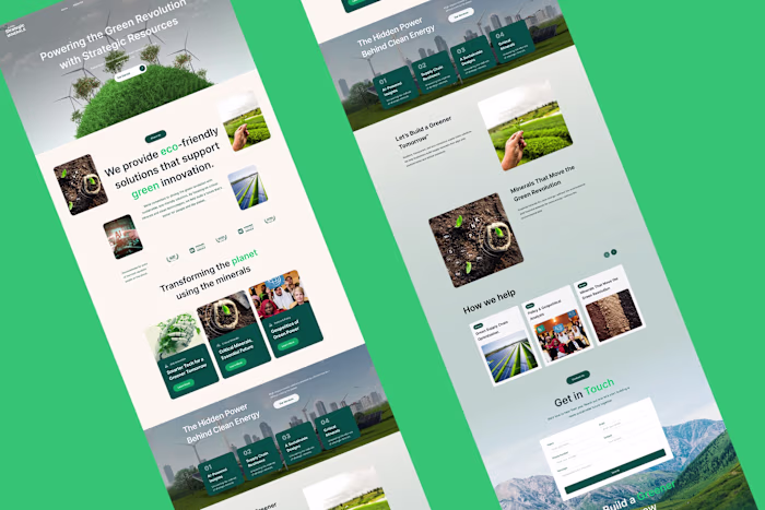 Sustainable Energy Website Design for Green Revolution