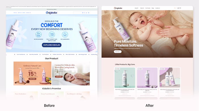 Kidolin: Baby Care Brand & Packaging Design