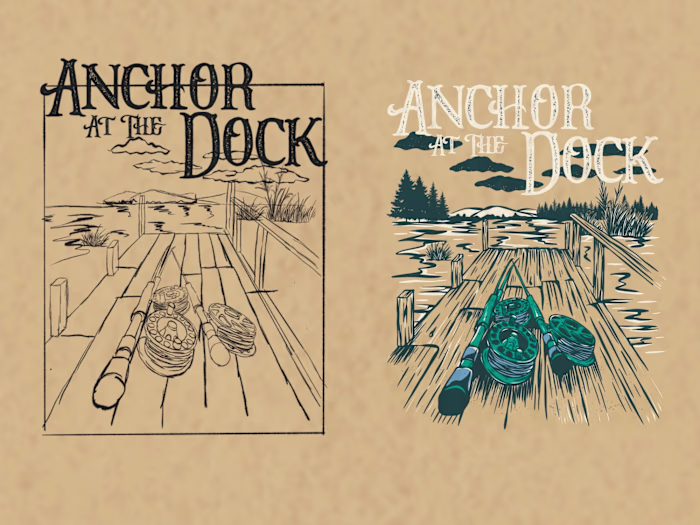 Illustrated T-Shirt Designs for Clothing Brand