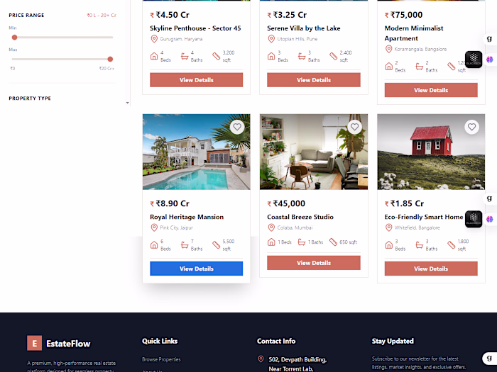 PrimeEstate - Premium Real Estate Platform