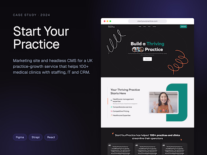 StartYourPractice - UK medical practice growth service site
