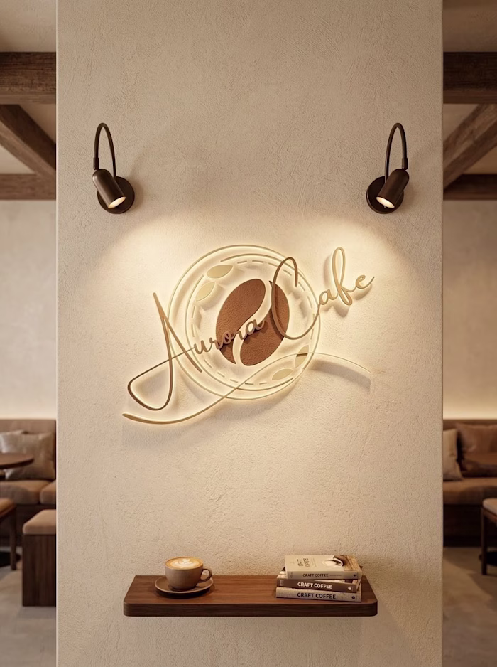 "Created a custom logo design