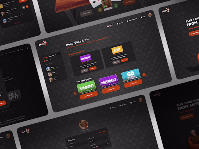 Let’s Play Cards | End-to-End UX/UI for Web-Based Game Platform