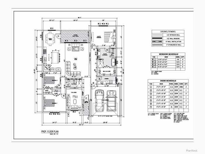 Single-Storey Family Residence – Floor Plan