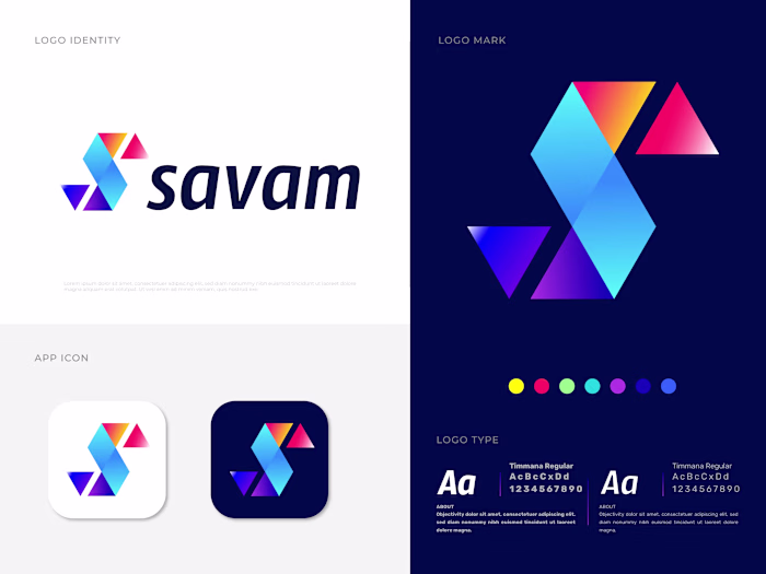 Modern abstract S letter logo