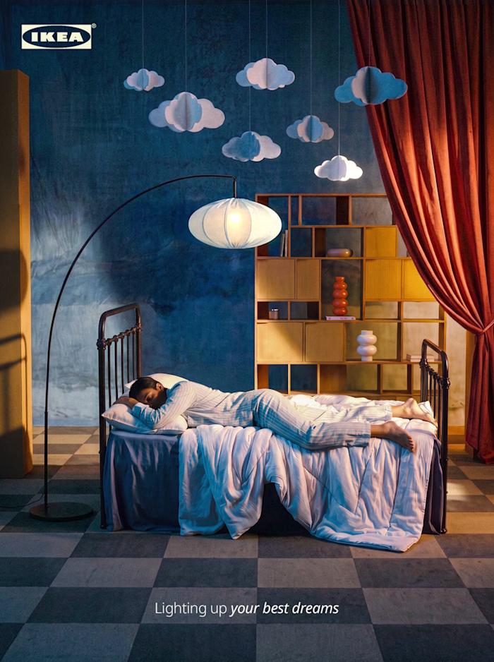 IKEA — Lighting up your best dreams AI-generated campaign co...