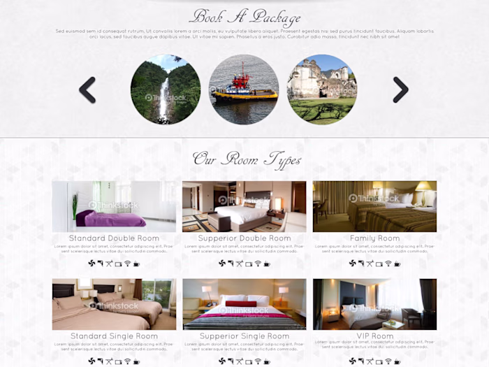 Web Design for Hotel Website