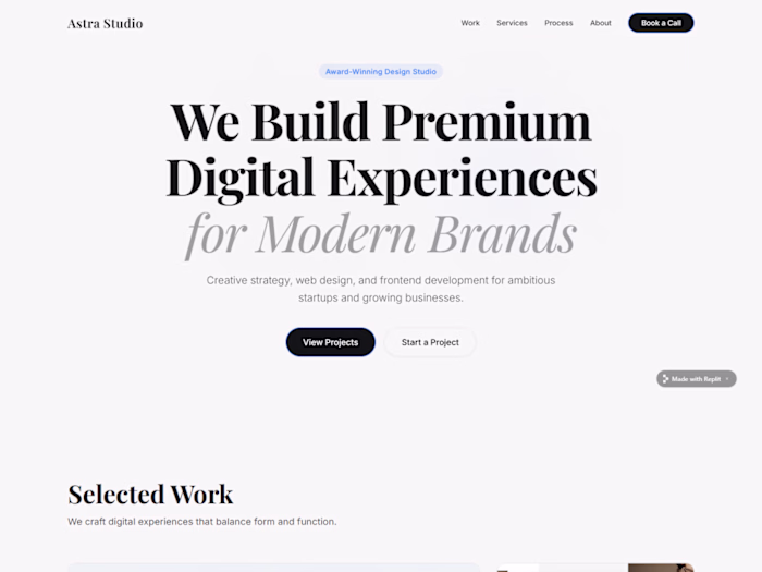 Astra Studio — Creative Agency