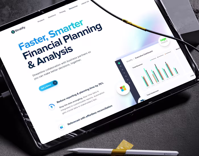 Fintech Webflow Website Redesign | Marketing website