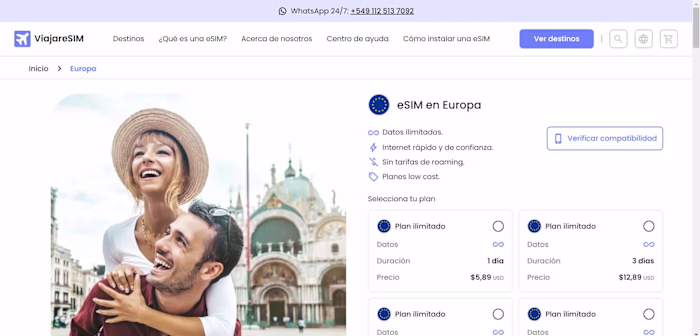 Viajar eSIM