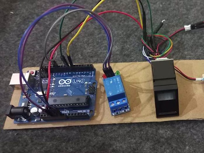 Face + Fingerprint Door Unlock System