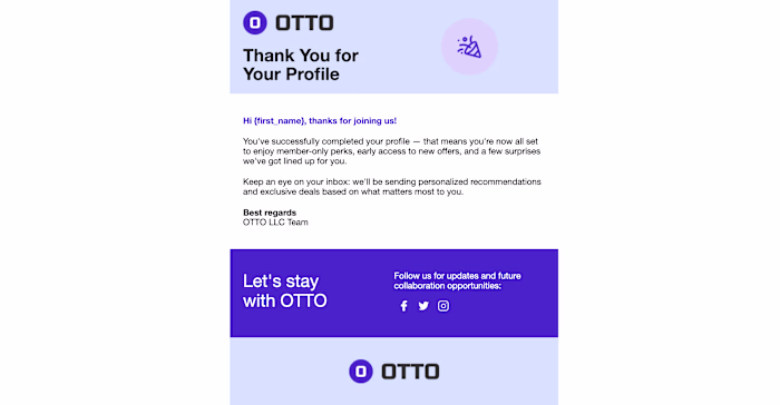 Profile Completion Email — Responsive MJML Build