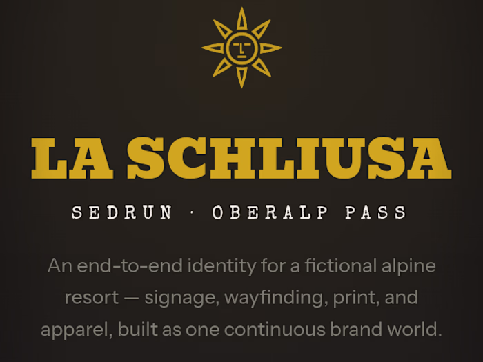 La Schliusa Comprehensive Brand Identity