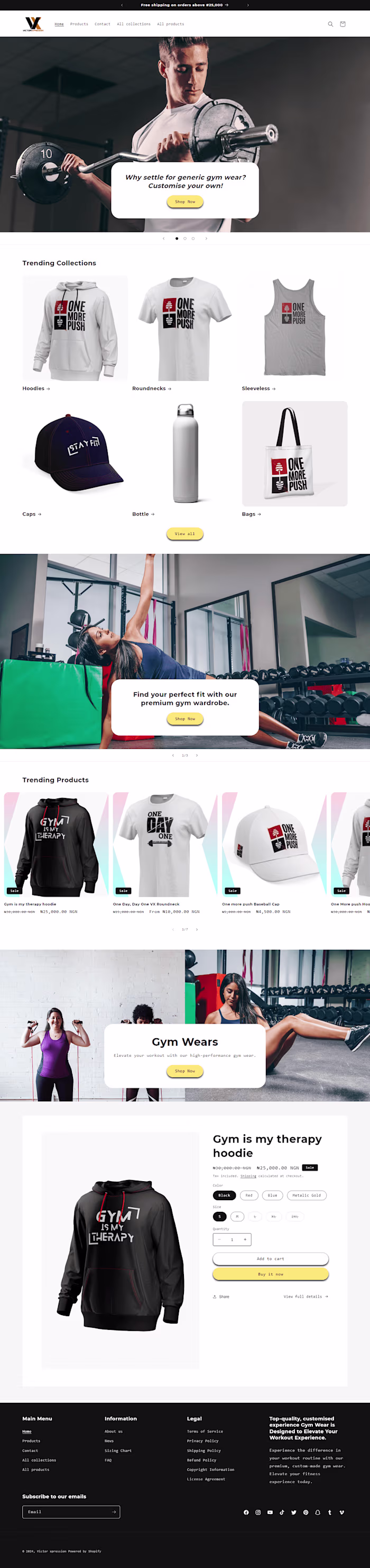 Comprehensive Shopify Store Redesign