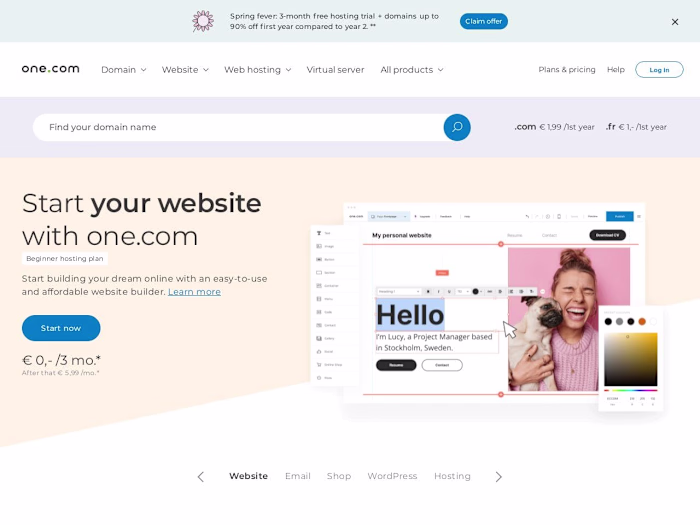 Crafting an SEO-Optimized Homepage Copy for one.com