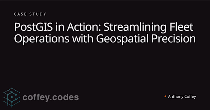 Geospatial Optimization of Technician Dispatch with PostGIS