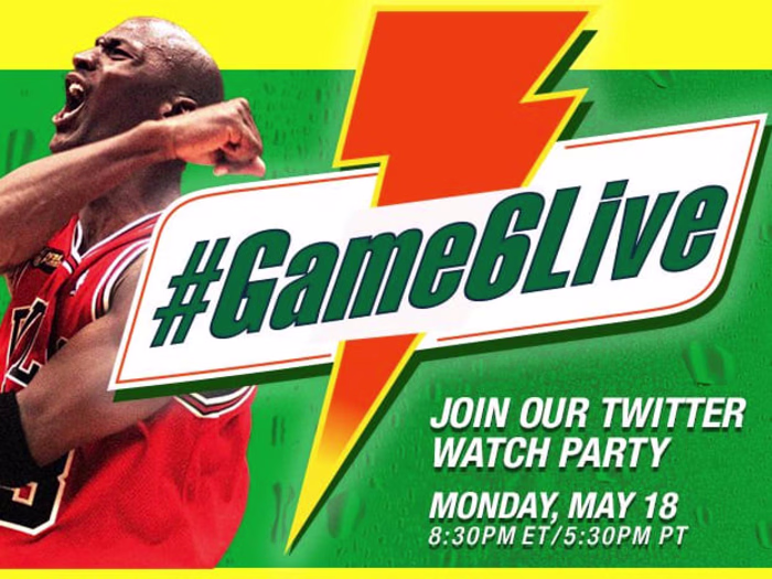 How Gatorade ran it back to ’98 with #Game6Live
