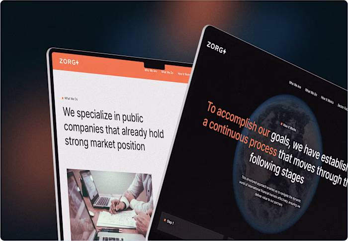 Zorg – Online Investment Experience