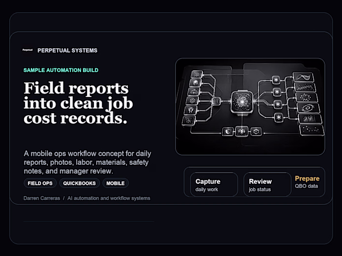 Field reporting app for job-cost operations