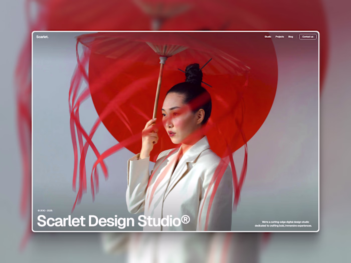 Scarlet - Design Studio Framer Template