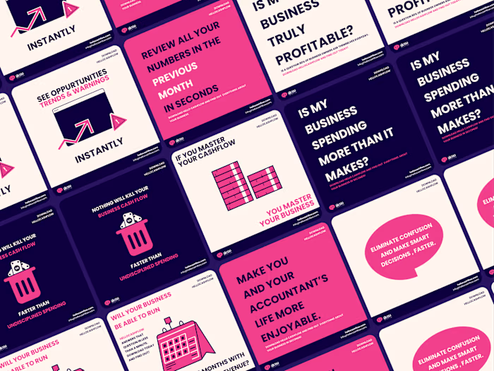 Social media promotional visuals