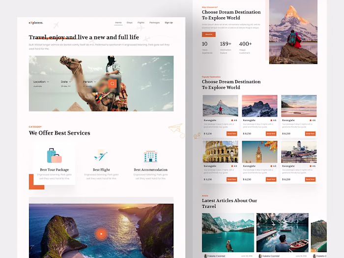 Travel Agency Website