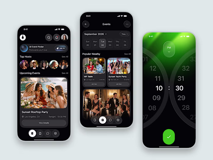 AI Event Discovery & Booking App Design