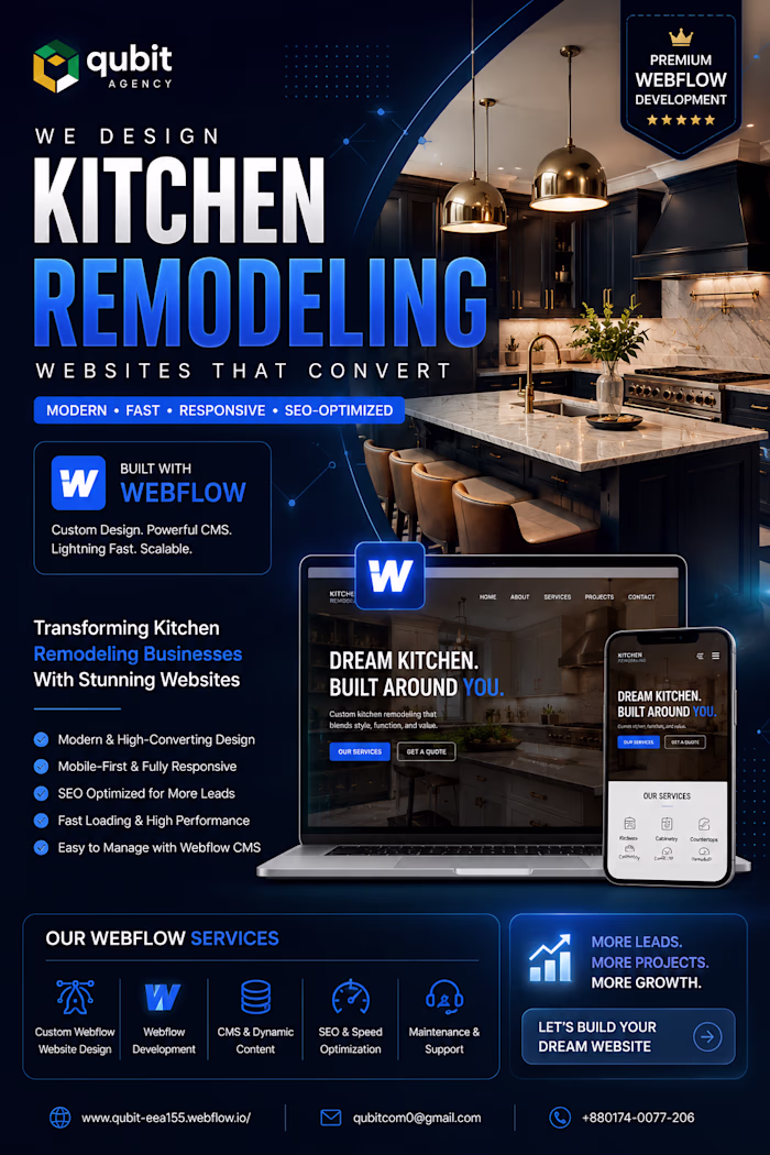 Kitchen Remodeling Website Design in