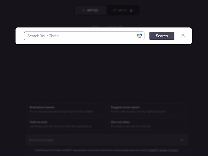 Chat Search N Save
