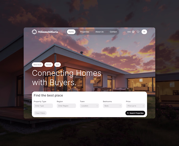 High-End Real Estate Platform Design