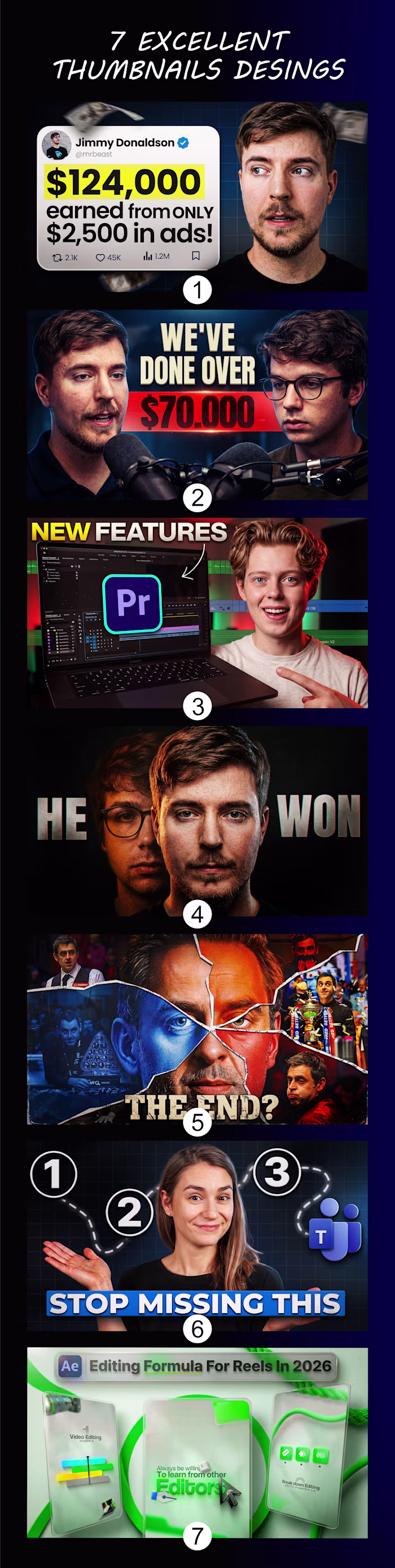 7 Excellent YouTube Thumbnail Design