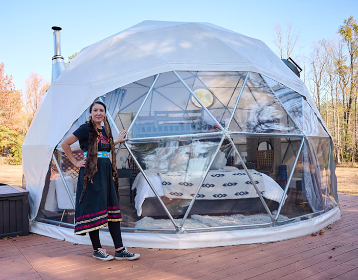 Airbnb Academy - Eva Welsh's Glamping Dome Portraits