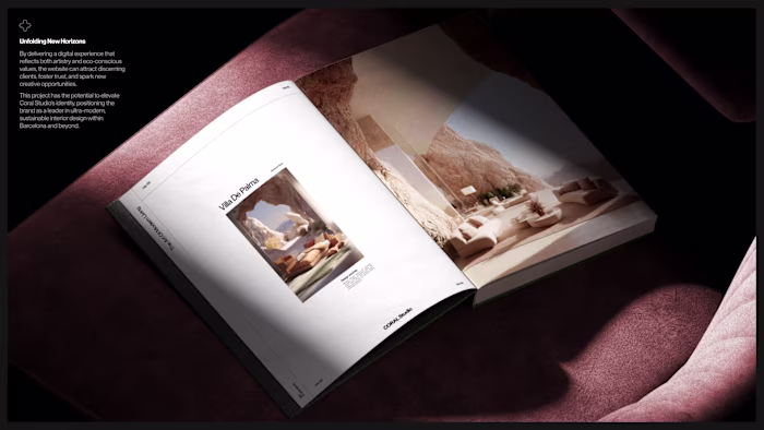 Coral studio website design