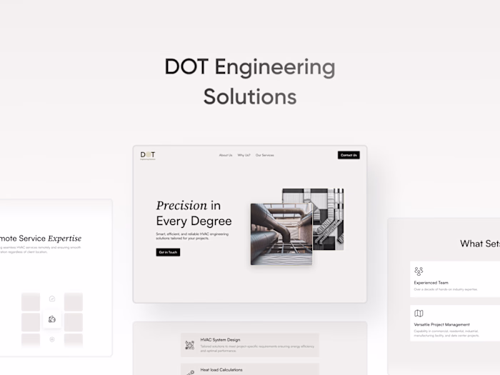 DOT Engineering Solutions Landing Page