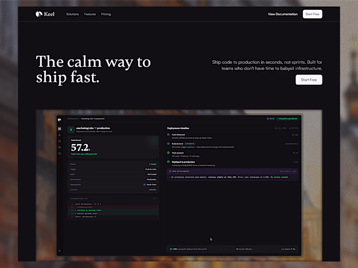 Keel — AI-Native Deployment Platform