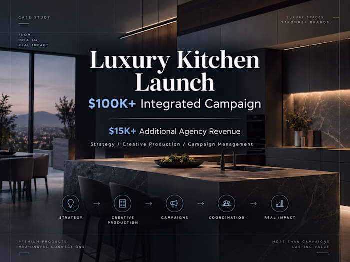 Luxury Kitchen Launch | $100K+ Integrated Campaign