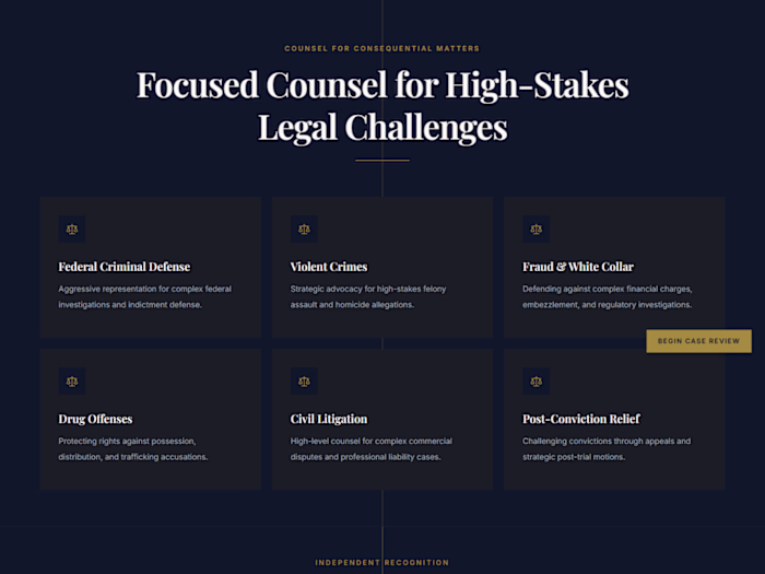 A professional Law Firm website