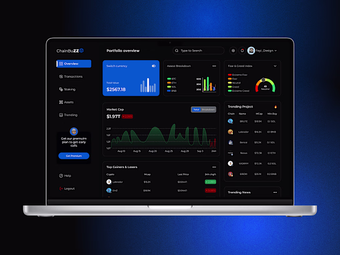 CHAINBUZZ DASHBOARD DESIGN