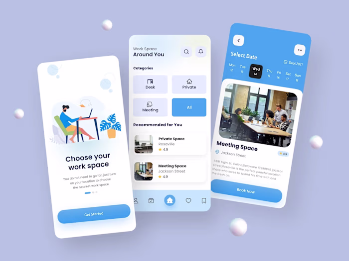 App Design - Co working Space 
