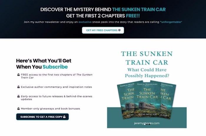 Book Author Funnel development 📖