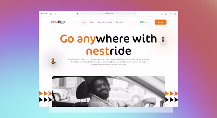Nestride Landing Page