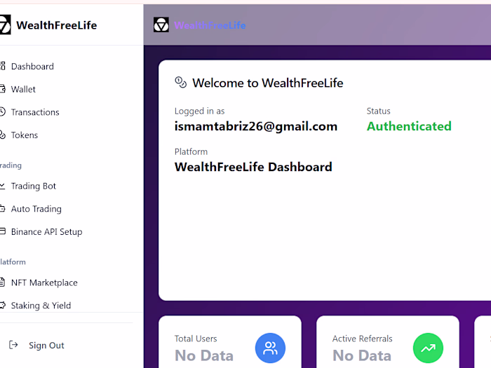 AI-Powered Financial Ecosystem Development for WealthFreeLife