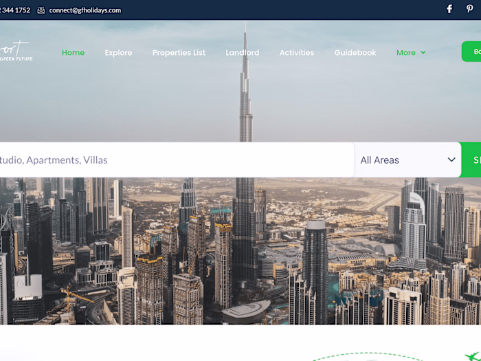 Komfort Holiday Homes Website